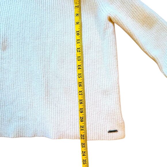 Saint James Wool Sweater Size 6 Cream 100% Wool Soft Cozy Classic - Picture 10 of 12